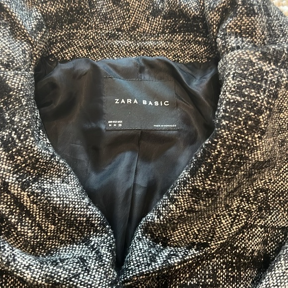 Zara wool blend coat with funnel collar - Picture 2 of 8